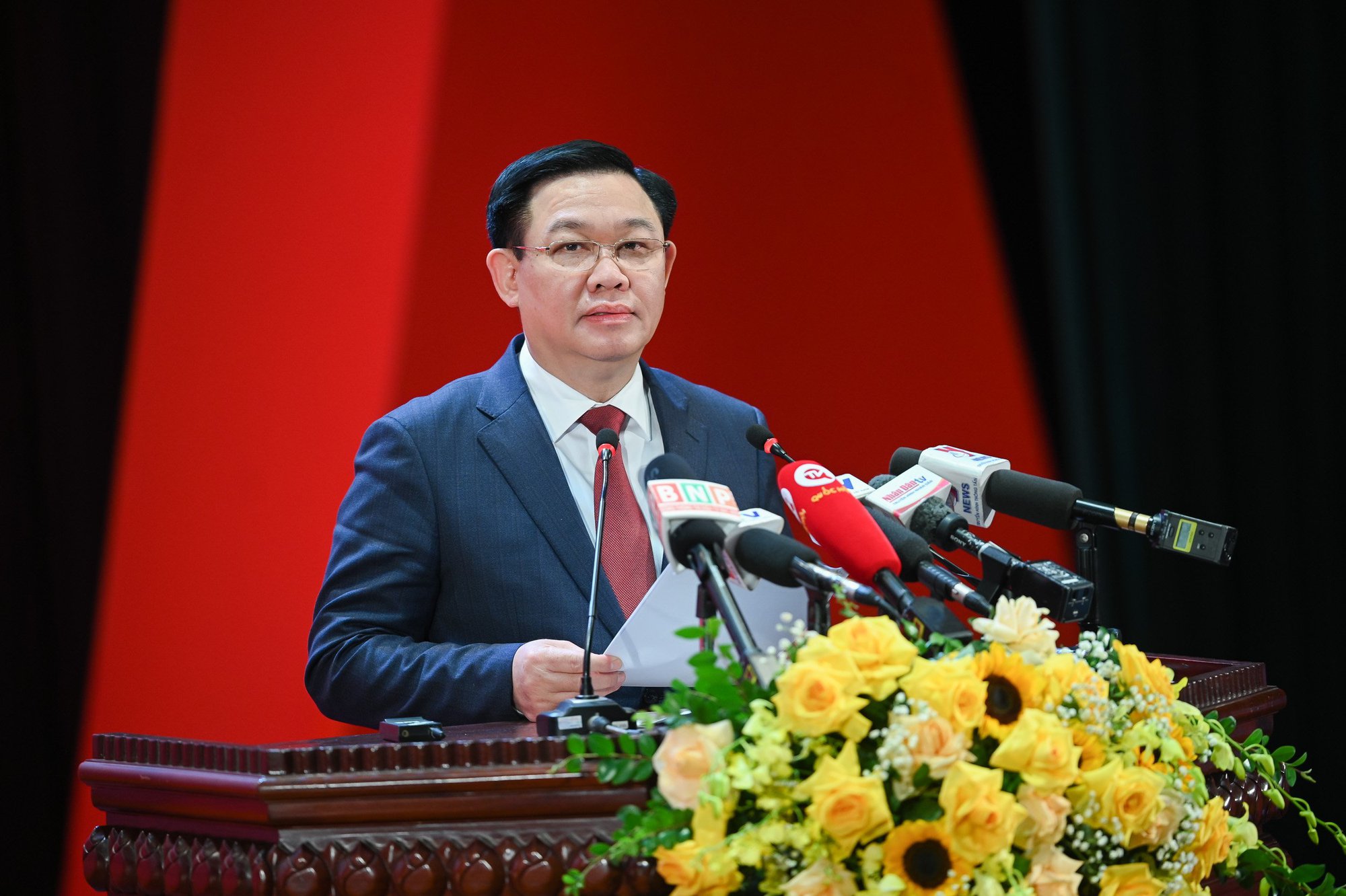 Chủ tịch Quốc hội Vương Đình Huệ phát biểu tổng kết Hội thảo Văn hóa 2022